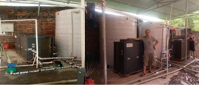 泰來職業學校15噸空氣能熱水工程